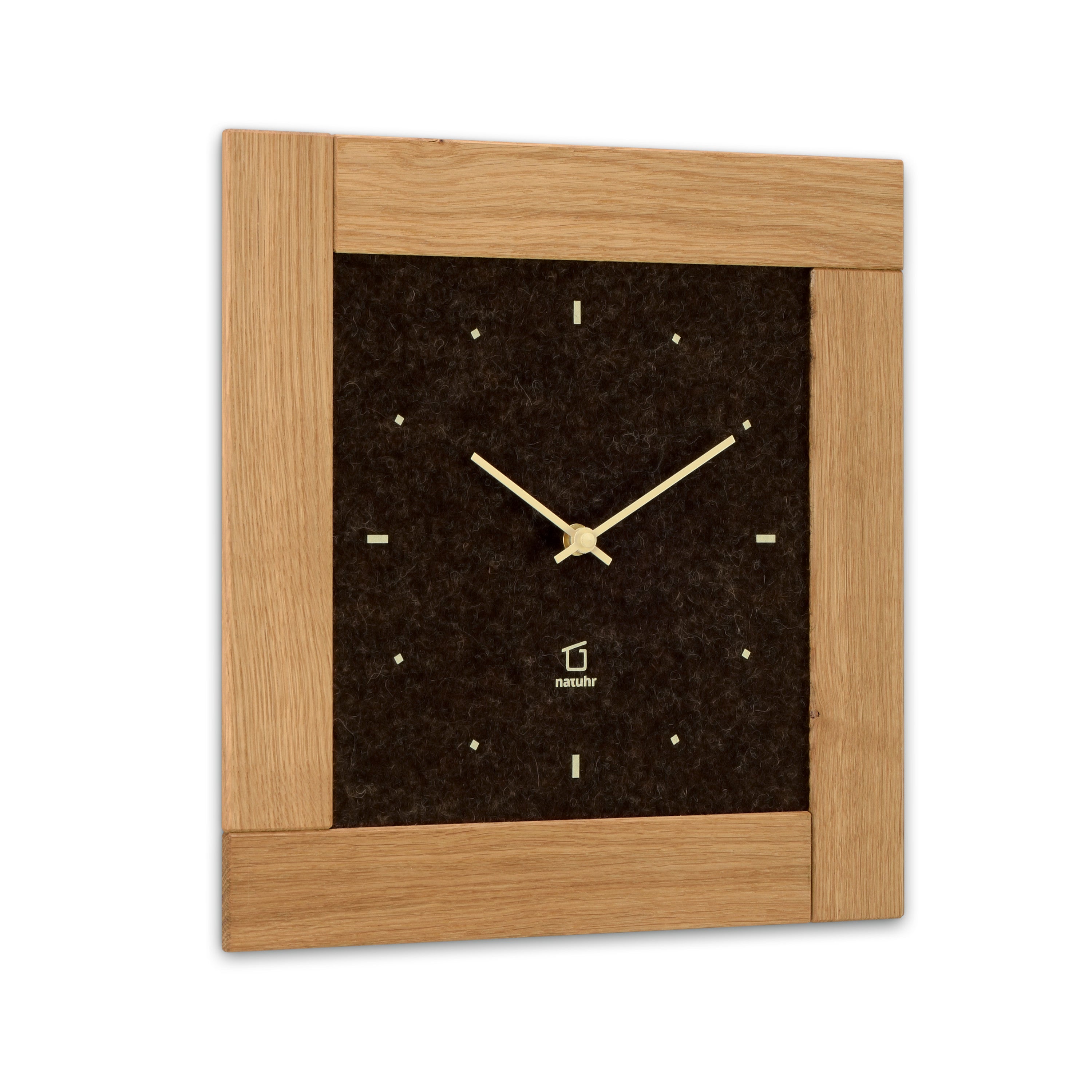 CHGCRAFT Wanduhr Mit Hirsch-Silhouette – 30 Cm Durchmesser, Holz/MDF, Geräuschlos, Braun, Für Wohnzimmer & Schlafzimmer